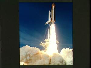 By the time it cleared the tower, the shuttle was already moving at over 100 mph. (Photo courtesy of NASA)